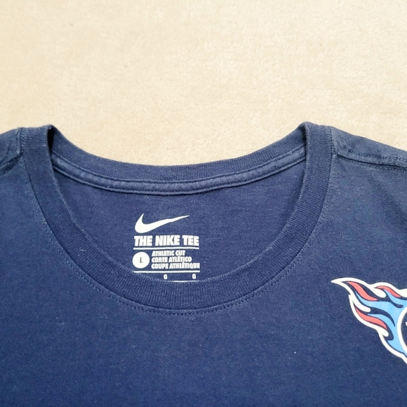 The Nike Tee Tennessee Titans Blue Short Sleeve T-shirt Unisex Size Large Cotton - Picture 4 of 9